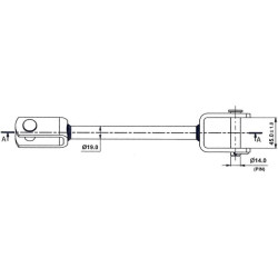Fiksuota kėlimo strypa LA040003KR