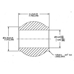 Specialus „Toplink“ rutulys, Ø25,7 / 50,7x44,5 mm Kramp Z902025KR