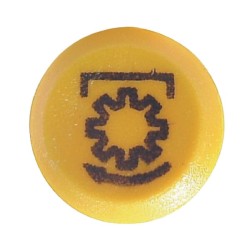 Case - IH CS130 11245600PN Stūmimo jungiklis, GTV, apvalus, geltonas