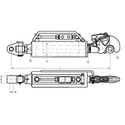 Hidraulinė viršutinė svirtis Cat 3 3PHGCA240332