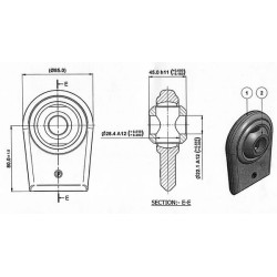 Privirinamas galas 22,6-28,8 mm WE222281KR