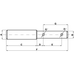 Toplink kaištis 25,4x178mm Cat.2/3 Vapormatic VLK7046