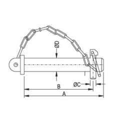 Toplink kaištis 25x98mm Z325098KR