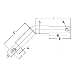 Kaištis 22/28/22x22 mm Kramp Z4328147KR