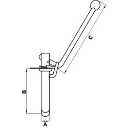 Prikabinimo kaištis JD CP30KR