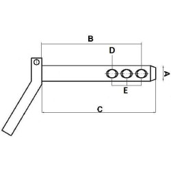 Kaištis 19x160 mm Kramp Z519160KR