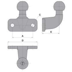 Priveržiamas rutulinis galas 1275101