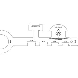 Universalus šablonas Rutulinė mova 80mm/KU2000/Z04 8004932