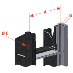 Priekabos sukabinimas ir atrama 8004196