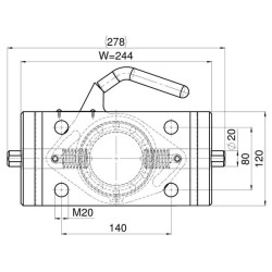 Adapterio plokštė 244 mm CBM 03724435A02