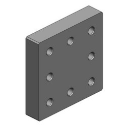 Suvirinimas ant montavimo plokštės 130x130mm 8x M20 00645030
