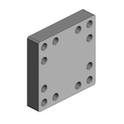 Suvirinimas ant montavimo plokštės 160x160mm 12x M20 00645130