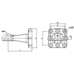 Vilkimo akutės rutulys K80 100x110-16mm HS105