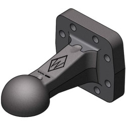 Rutulinė mova 80mm prikabinimo kilpa su flanšu 8005200