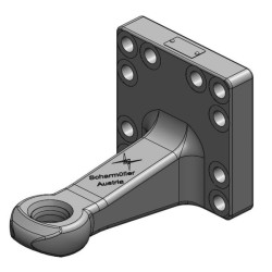 Vilkimo kilpa Ø40mm 160x160 versetzt su Buchse DIN 11026 00665500A02
