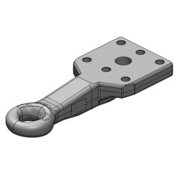 Vilkimo kilpa Ø40mm 130x115, horizontalus flanšas 00655510A02