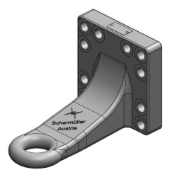 Vilkimo kilpa Ø50 mm 160x160 versetzt L255 DIN 9678-2 00665450A02