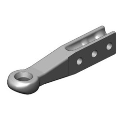 Vilkimo kilpa Ø40mm H-Schaft 80x60 3-Loch Ø25mm ISO 5692-2 00651224A01