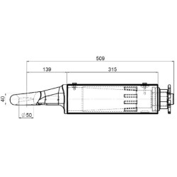 Vilkimo kilpa su guoliu, 50mm 006634510A02