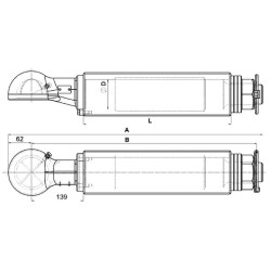 Vilkimo ąsos rutulys, apvalus velenas 00658900A02