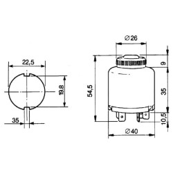 Uždegimo jungiklis P-0-1-2, Cobo 14120000
