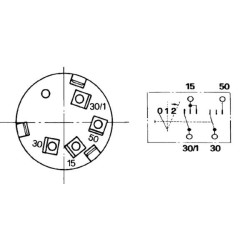 Uždegimo jungiklis 0-1-2, Cobo 14158000