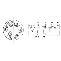 Uždegimo jungiklis P-0-1-2, Cobo 14115000