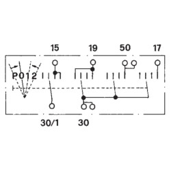 Uždegimo jungiklis P-0-1-2, Cobo 14176100