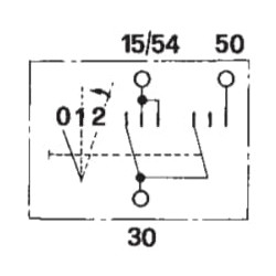 Uždegimo jungiklis 0-1-2, Cobo 14184100