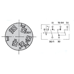 Uždegimo jungiklis 0-1-2, Cobo 14109000