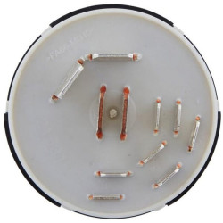 Uždegimo / starterio jungiklis, 12/24V, P-0-1-2-3, 10 kontaktų, įjungimo / išjungimo jungiklis / paleidimas / pašildymas 6JB0039