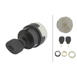 Uždegimo / starterio jungiklis, 12/24V, P-0-1-2-3, 10 kontaktų, įjungimo / išjungimo jungiklis / paleidimas / pašildymas 6JB0039