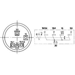 Uždegimo jungiklis 0-1-2, Cobo 14174000