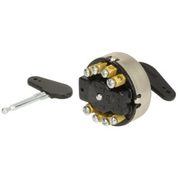 Užvedimo jungiklis su rakteliu, 12/24V, 4 padėtys, 16A, varžtiniai gnybtai SW10010KR