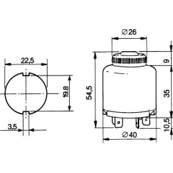 Uždegimo jungiklis 0-1, Cobo 14138000