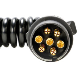 Spiralinis prailginimas 7 polių (5 laidai) 5 m Vyriškas/Moteris 484063