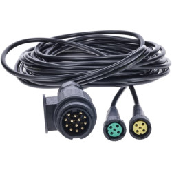 Kabelių rinkinys 5m 13 polių kištukas -2x 5 polių jungtis LA940006