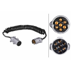 Suvyniotas kabelis, metalinis 7 kontaktų 8KA007648061