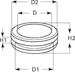 Tranzitinė guma 29/37/44/2 9GT999001291