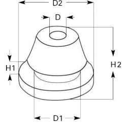 Kabelio tarpiklis, 2x6x1,5 mm uždaras KB2302