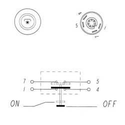 Case - IH CS150 11145340PN PTO jungiklis, apvalus, raudonas