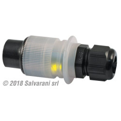 3 polių kištukas 10A 12V, 2x LED 25036200LEM20