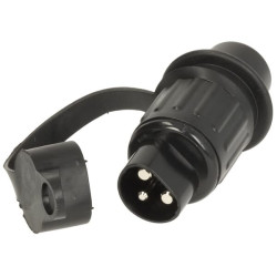 Kištukas 3 kontaktų, plastikinis, 12/24V, ašmenų gnybtai TR00013KR