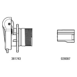 Kabelio antgalis Korpusas 5 kontaktų 026097JAE