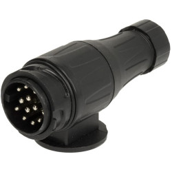 Priekabos kištukas 13 kontaktų, plastikinis, 12V, ilgo tipo, varžtiniai gnybtai TR00005KR