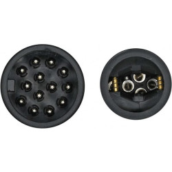 Priekabos kištukas 13 kontaktų, plastikinis, 12V, ilgo tipo, varžtiniai gnybtai 8JA005951041