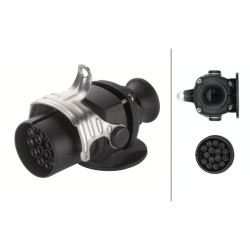 Kištukas – 24V – 15 kontaktų jungtis – Kištukas: užspaudžiamas kontaktas/lituotas kontaktas 8JA007241031