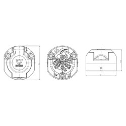 Lizdas, metalinis, 7 kontaktų 101285JAE