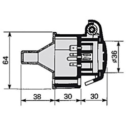 7 polių lizdas 25008100