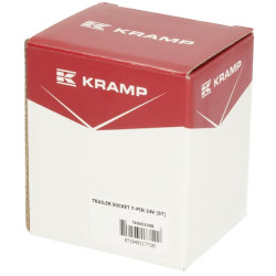 Priekabos lizdas, 7 kontaktų, plastikinis dangtelis, 24 V, varžtiniai gnybtai TR00010KR